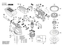 Bosch 3 601 C87 560 GEX 125-1 AE Random orbital sander 110 V / GB Spare Parts GEX125-1AE